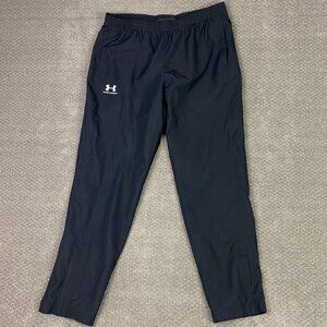 NWOT Under Armour UA Vital Woven Pants Mens XL Black Track Running Gym Ankle Zip